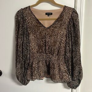 1. State leopard blouse